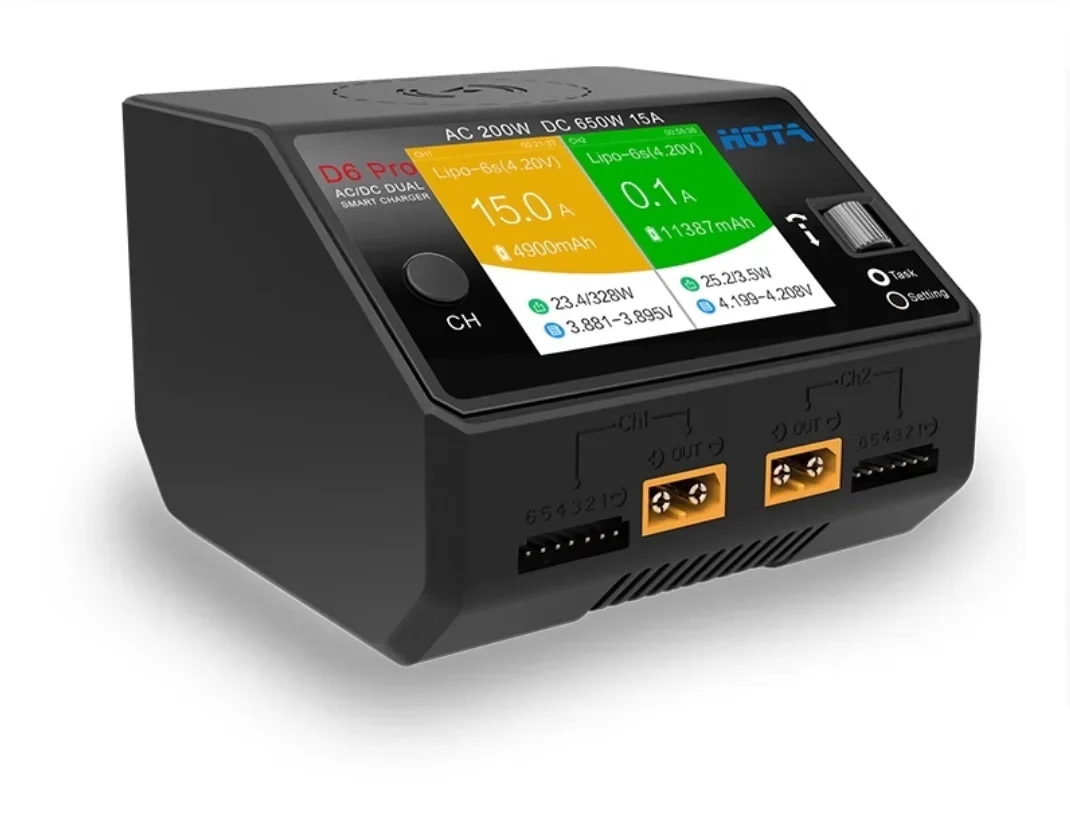 HOTA D6 Pro AC/DC Dual Channel - Hota D6 Pro Dual Lipo Charger 评论和价格