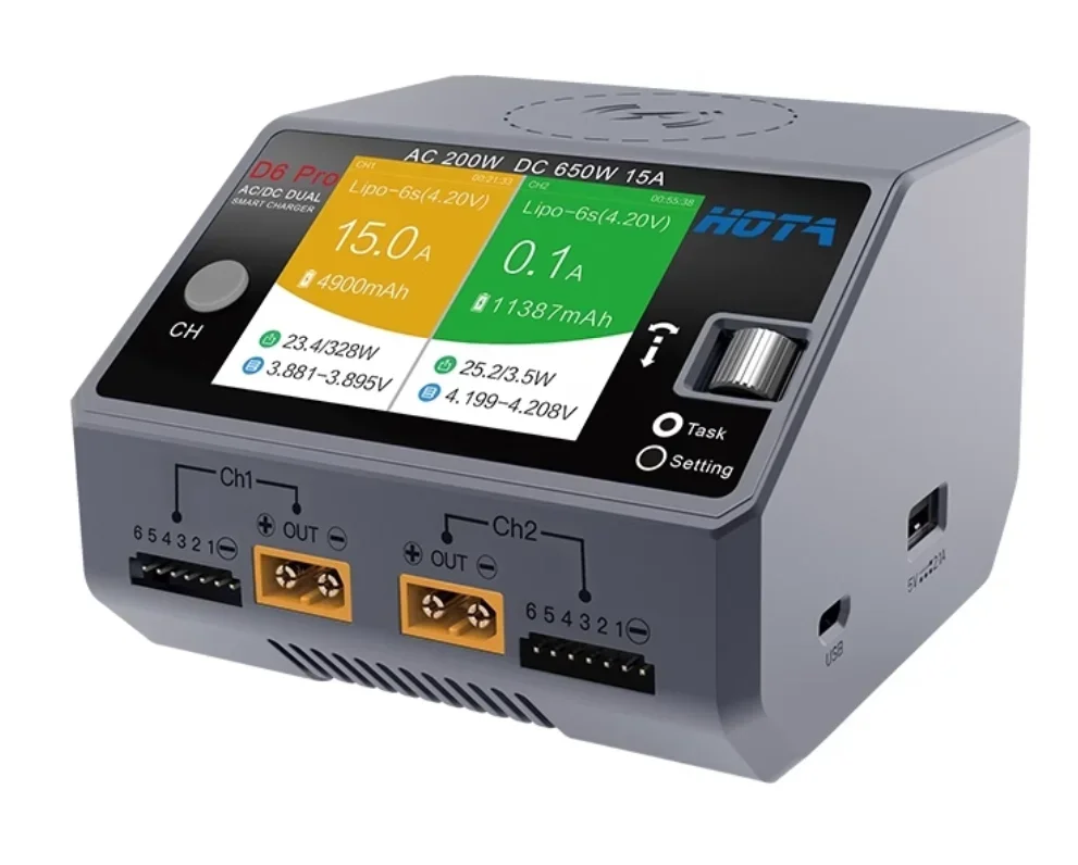 HOTA D6 Pro AC/DC Dual Channel - Hota D6 Pro Dual Lipo Charger 评论和价格